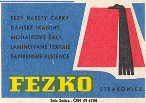 Vzpomínka na výročí 600 let Strakonic na sirkových nálepkách (rok 1967)