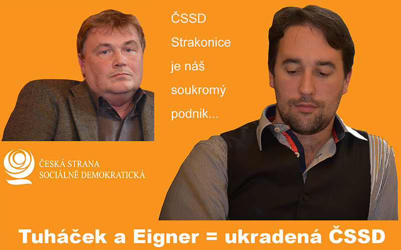 Kolaboranti se Strakonickou Veřejností podnikatel a právník Miloslav Tuháček (vlevo) a podnikatel Josef Eigner (vpravo)