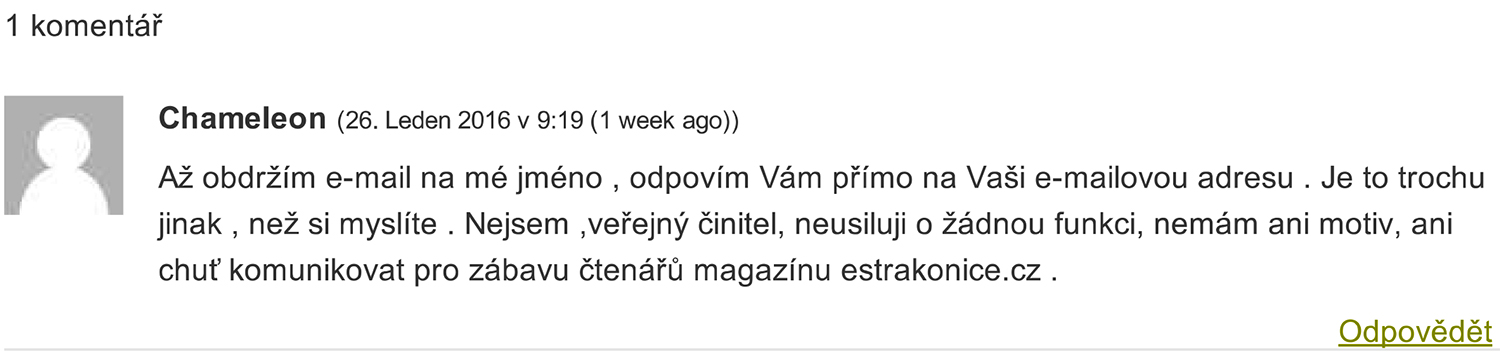 Diskuze - Konec hry na schovávanou – otevřený dopis diskutujícímu
