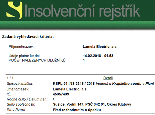 Firma Lamela Electric, a.s. míří do insolvence a Strakonická Veřejnost se tváří, jako by se nic nedělo. Pomýlený neuvolněný místostarosta Rudolf Oberfalcer s měsíčním platem ve výši 39 028 Kč pro Týdeník Strakonicko číslo 6 dne 7.2.2018 doslova uvedl, že „Stále tedy jednáme o podmínkách, zatím, jako by se nic nedělo“. Důvod jednání je přitom zřejmý. Strakonická Veřejnost opět něco zkazila. Nechala se obalamutit vzdušnými zámky se sliby a nyní se ukazuje, že jejich záměr průmyslové zóny krachuje. Otázkou je, zda náhodou nekrachují rovněž něčí osobní zájmy s možným finančním přiživením se na dané investici… Naivní a možná i hloupý Rudolf Oberfalcer v diskuzi na jcted.cz dne 23.1.2018 uvedl, že do průmyslové zóny Hajská přivedou investici ve výši cca 2 miliard Kč (!). Přitom již v té době se firma Lamela Electric, a.s. řítila do finanční propasti. Oberfalcerovy miliardy se rozplynuly, miliony Kč z městské kasy byly utraceny zbytečně a Rudolf Oberfalcer je v klidu. Z jeho kapsy přece ty peníze proudem netečou. A co je mu do nějakých občanů Strakonic… Podobná katastrofa na město možná dopadne v době, až se provalí, jak je to skutečně s tzv. technologickým centrem Přádelna realizovaným Rudolfem Oberfalcerem a Břetislavem Hrdličkou… Magazín iStrakonice.cz o krachu průmyslové zóny věděl ještě dříve, než cokoliv ve městě prosáklo na veřejnost. Není to zdaleka poprvé, a pokud se občané Strakonic konečně nevzpamatují, nebude to ani naposledy. Bohužel.