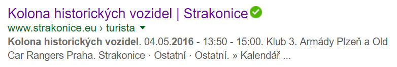 Třeba pomocí vyhledávače google.cz najdeme odkaz na akci poměrně snadno – zde se pomocí záznamu města dozvíme, že se koná 4.5.2016