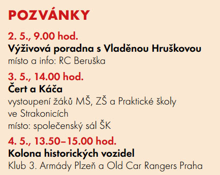 Ověříme ještě údaj ze Zpravodaje Města Strakonice číslo 5/2016 – zde se dozvíme, že se akce koná 4.5.2016. Místo konání je ovšem pro veřejnost utajené.