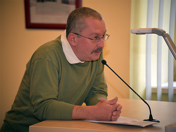 Autor povídky František Karel Ladislav na zastupitelstvu města
