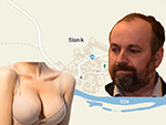 Radní Rudolf Oberfalcer a prsatá blondýna