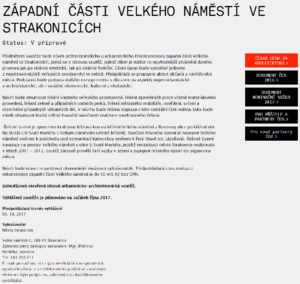 Radnice pod vedením Strakonické Veřejnosti připravuje zcela nesmyslné akce týkající se revitalizace III. části Velkého náměstí – oslovena již byla dokonce Česká komora architektů