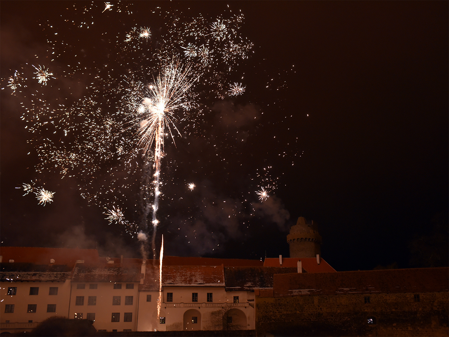 Ohňostroj ve Strakonicích 2016