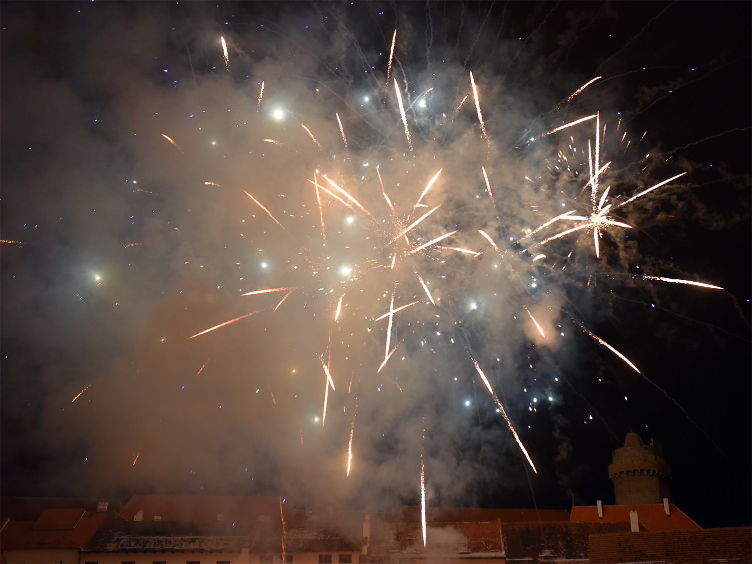 Ohňostroj ve Strakonicích 2016