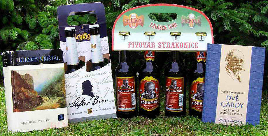 Piva rakouský Stifter Bier a český Klostermann