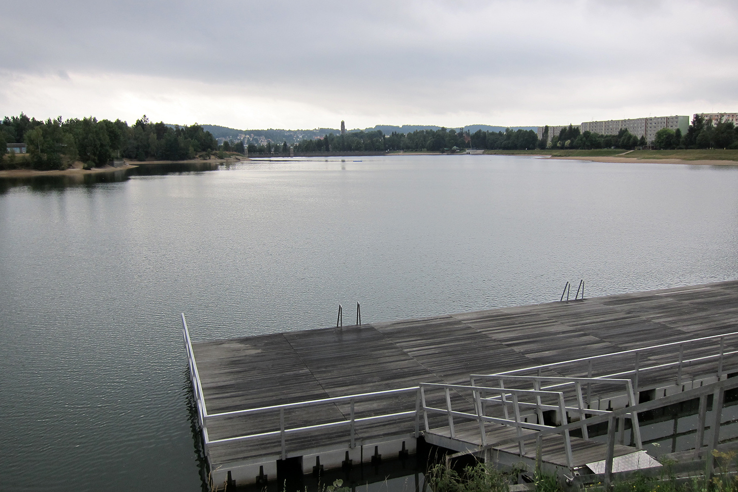 Molo na přehradní nádrži Mšeno – Jablonecká přehrada
