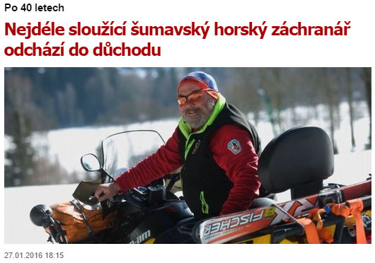 Horský záchranář Ivan Blecha – 40 let ve službě