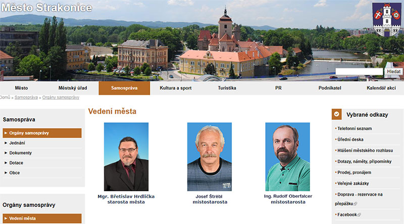 ----- Důležitá informace----- Podle zdroje blízkého vedení města a Strakonické Veřejnosti dojde v brzké době k zásadní změně na strakonické radnici. Na některém příštím zastupitelstvu má být z funkce místostarosty odvolán Milan Jungvirt. V křesle místostarosty ho má nahradit Josef Štrébl. Zároveň má být obnovena funkce druhého místostarosty (jako neuvolněného), do jehož křesla má být nominován Rudolf Oberfalcer.