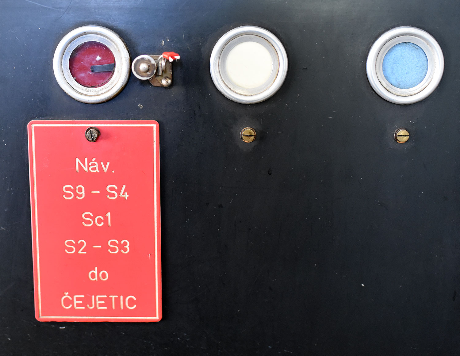 Vyřazené elektromechanické zabezpečovací zařízení ze žst. Strakonice