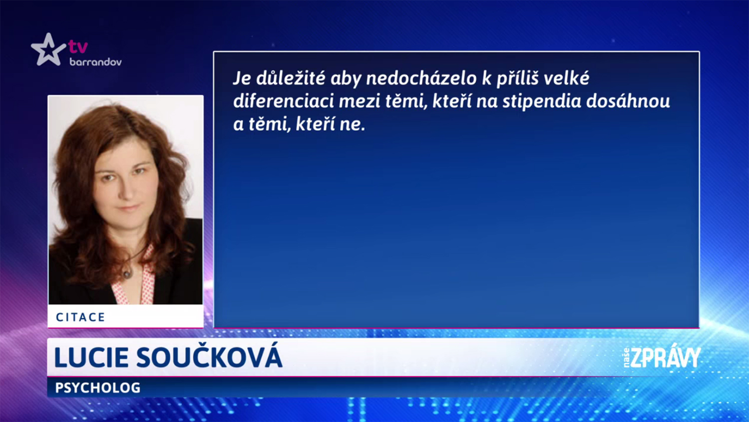 Názor psycholožky na strakonická žákovská stipendia