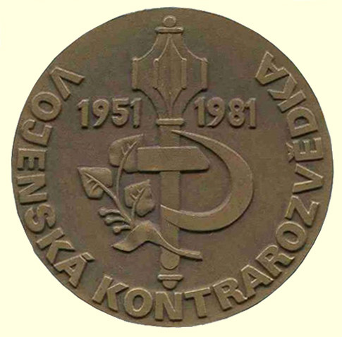 Pamětní medaile Vojenské kontrarozvědky z roku 1981