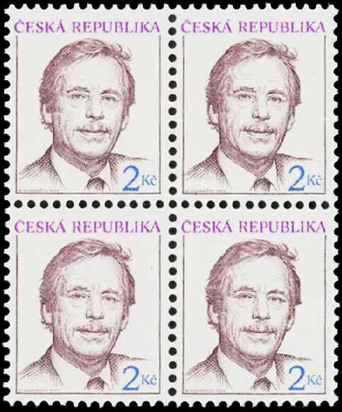 Prezident České republiky Václav Havel (5. října 1936 Praha – 18. prosince 2011 Vlčice-Hrádeček)
