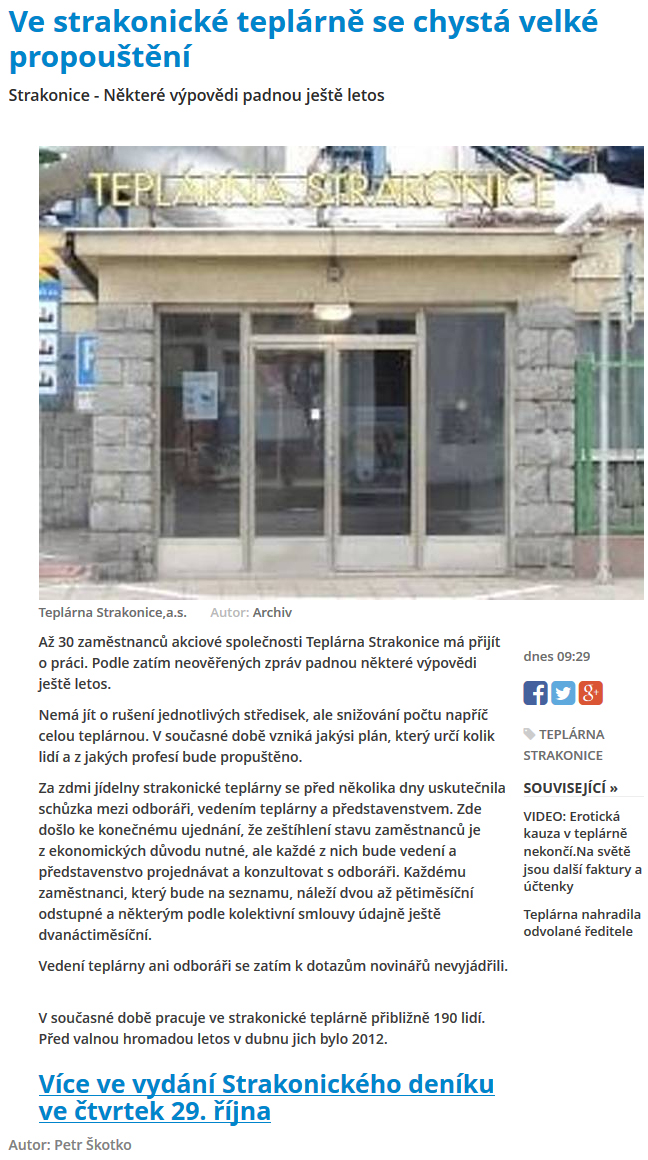 Internetové vydání Strakonického deníku z 27.10.2015