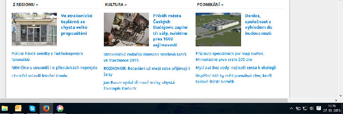 Internetové vydání Strakonického deníku z 27.10.2015