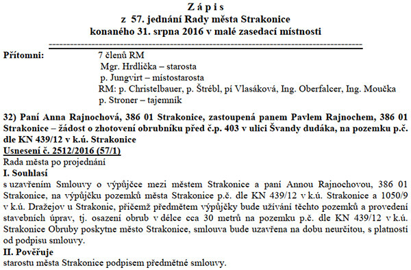 Zápis z 86. jednání rady města konané dne 28.11.2012